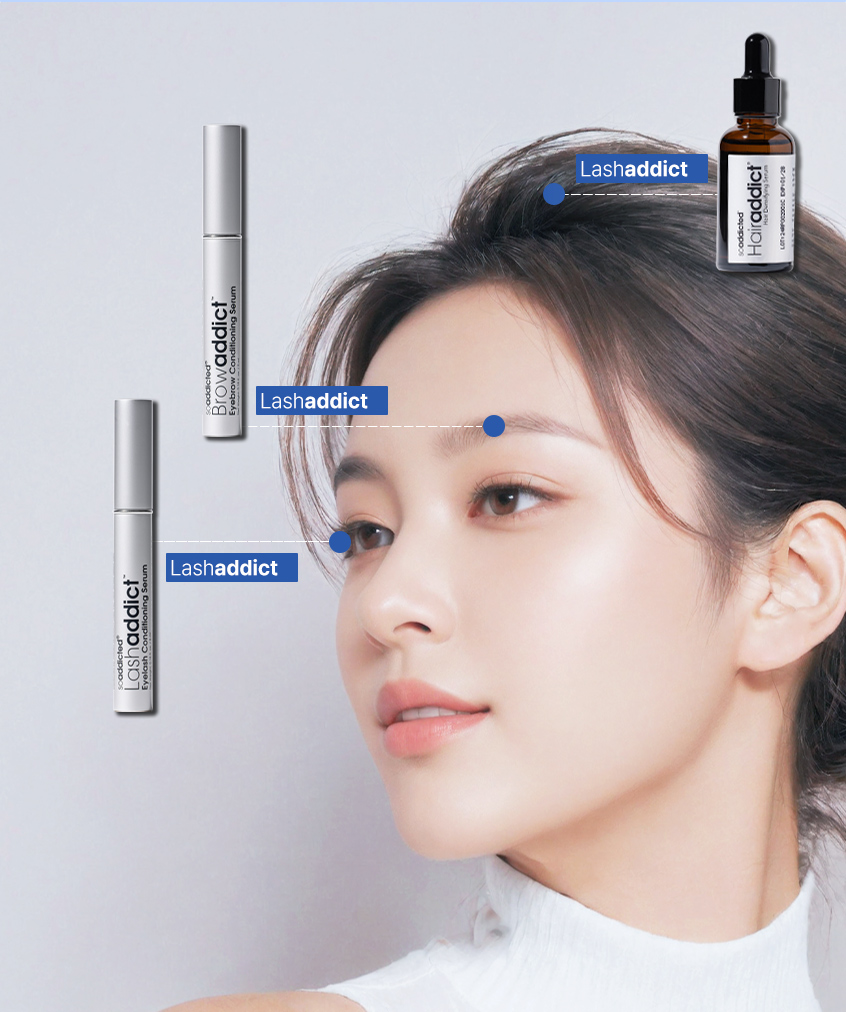 래쉬/브로우/헤어애딕트 사용 부위
